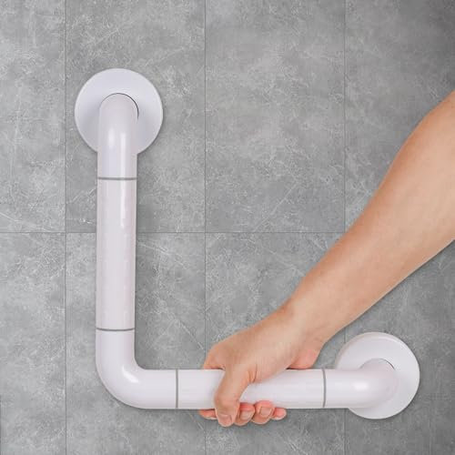 Barra Minusválido Baño, Barra Baño para Mayores Minusválido, Agarradera Acero Inoxidable de Seguridad 30 * 30cm