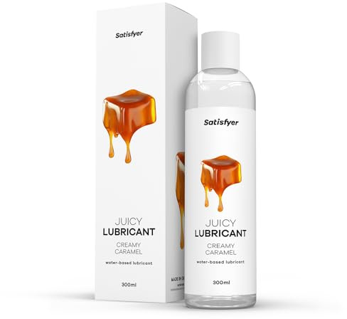Satisfyer Creamy Caramel | Wasserbasiertes Gleitmittel | 300 ml | Wasserbasiertes Gleitmittel für empfindliche Haut | Öl- & fettfrei, leicht abwaschbar & kondomgeeignet | Gleitgel für Sex