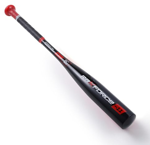 Reebok - Mazza da baseball in alluminio da 66 cm, per bambini e ragazzi, mazza da baseball per pratica, allenamento e principianti (nero)