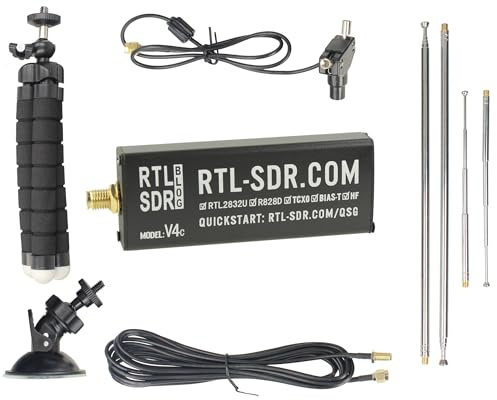 Impulsfoto RTL-SDR Blog V4 USB-C SDR R828D HF Bias Tee SMA SDR Empfänger mit Antennen Set