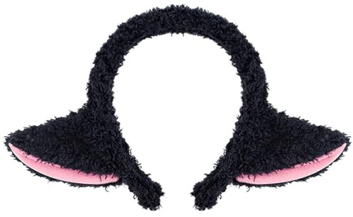 Schaf, Tier-Kostüm, Zubehör, Stirnband, Schwanz, Rock, Halloween, Lamm, Outfit für Damen, Mädchen, Halloween, Cosplay, niedliches Schaf-Stirnband