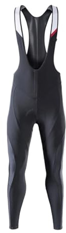 YANSHUYU Salopette Ciclismo Uomo Pantaloni con Bretelle da Ciclismo Pantaloni da Bici da Strada MTB Abbigliamento da Bicicletta Abbigliamento Caldo Pile Invernale Pantaloni Ciclismo Uomo