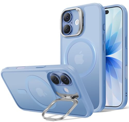 ESR für iPhone 17 Hülle, Kamerasteuerung, kompatibel mit MagSafe, Militärnorm Schutzhülle, integrierter Versteck Ständer Handy Case, Kratzfeste Rückseite, Classic Serie, Matt Hellblau