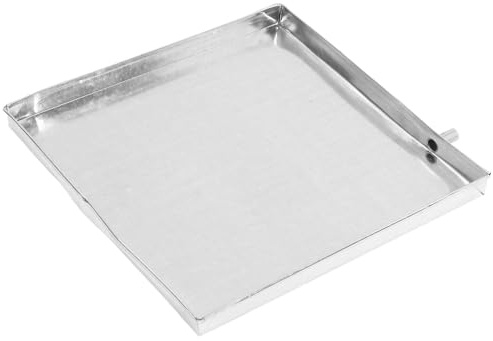 VILLCASE Air Conditioner Drain Pan Water Tray Silver Iron Outdoor Compatible with Wide Range of Models Removes Excess Moisture Leak Proof Drainage Solution