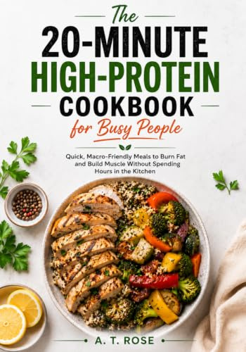 The 20-Minute High-Protein Cookbook for Busy People: Quick, Macro-Friendly Meals to Burn Fat and Build Muscle Without Spending Hours in the Kitchen