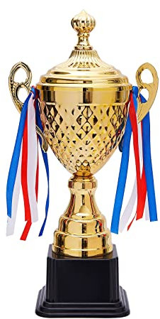 Grande Coupe - Grand Trophée en Or pour Concours, Tournois et Compétitions Sportifs, Or, 39 x 19 x 9,5 cm