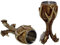 Geweih Kelch 2 Packung Beige