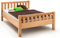Seniorenbett Doppelbett Komfortbett Kernbuche massiv geölt 180x200 cm