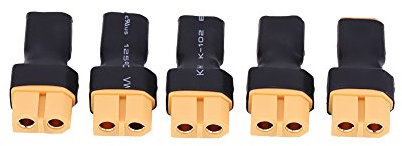 5 Pcs RC Drone Adapter Stecker, XT30 zu XT60 Batterie Konverter Stecker(XT30 Stecker auf XT60 Buchse)