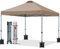 MasterCanopy 2,5 x 2,5 m Pop-up-Pavillon Faltpavillon Festzelt mit Entlüftung für Markt, Garten, Events, Khaki