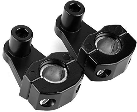 Aeloa Morsetti Manubrio, Manubrio Moto Riser Morsetti 1Pair per Barra in Lega di Alluminio 22mm o 28mm