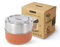 BLACK + BLUM GR-LB-M014 - Fiambrera a prueba de fugas para preparación de comidas, vidrio, acero inoxidable, polipropileno con fibra de madera y silicona, 600 ml, almendra