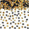 10.000 cristalli trasparenti da spargere sulla tavola per matrimoni, perline in acrilico, diamanti sintetici, per centrotavola, decorazioni per matrimoni, addio al nubilato, vasi (oro e nero, 4 mm)