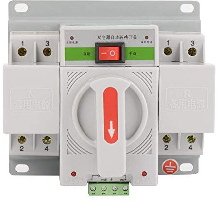 1PC 220V 2 polos Mini interruptor de transferencia dual automático 63A Interruptor de interruptor de cambio de potencia para edificios de oficinas