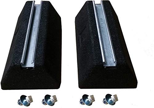 Lot de 2 consoles de sol de 400 mm pour climatisation et chauffage Pompe à chaleur, amortisseurs de vibrations