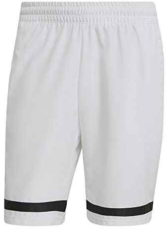 adidas Herren Club Tennis Shorts Kurze Hose, weiß/schwarz, XL