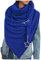Schal Damen Dreiecksschal Elegant Katze und Mond Drucken Button Dreieckstuch Warmee Herbstschal Winterschal Karo Tartan Herbstschal Halstücher Cape Mit Knöpfen Weich Dreieckstuch Scarf Lätzchen