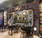 3D Metall Industrielle Windgetriebe Mechanische Horn Tapete Gitarre Musik Bar Ktv Restaurant Bar Hintergrund W Wandbild Tapete Wanddekoration fototapete 3d Vlies wandbild Schlafzimmer-300cm×210cm