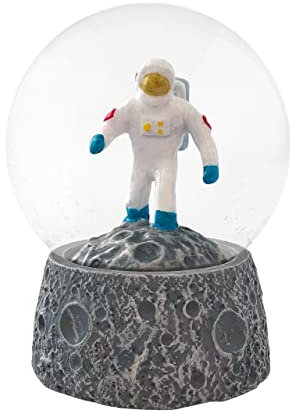 Wasserkugel - Mondlandung von Deluxebase. Schneekugel mit Harzfigur und geformtem Sockel. Große Wohnkultur, Ornamente und Geschenke.