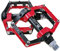 FrontStep Two Farbe Magnesium Aluminium Anti-Rutsch-Pedale Fahrradpedale für BMX/MTB/Mountainbike-Pedale mit hochwertigen Cr-Mo-Stahlachsen (Rot), 102 x 90 x 27mm