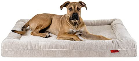 Balkis Hundebett Divan, Made in Germany, Wüstensand, XL - 125x90 cm