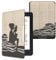 kwmobile Klapphülle kompatibel mit Amazon Kindle Paperwhite Hülle - eReader Case (für Modelle bis 2017) - Lesende Frau Schwarz Beige