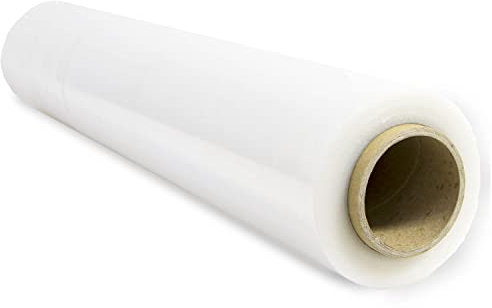 Film d'emballage étirable, film plastique transparent pour l'emballage, rouleau de protection en plastique pour l'expédition et, rouleau de 50 cm et jusqu'à 400 m étirable - Ofituria (1 unité)