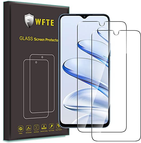 WFTE [Lot de 2 Verre Trempé pour Honor 70 Lite, 0,26mm Film de Protection d'écran avec Haute Transparence à 99%, Anti-Trace Protecteur avec Dureté 9H Glass