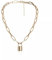Necklace Pendant Choker Lock Necklace For Women Punk Chunky Chain Mujer Key Padlock Pendant Necklaces Party Jewelry friendship necklace Wedding Christmas for women