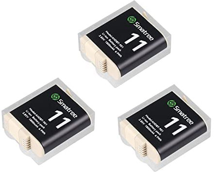 Smatree Lot de 3 Batteries Li-ION de Rechange 1800 mAh pour GoPro Hero 12, GoPro Hero 11, GoPro Hero 10, GoPro Hero 9