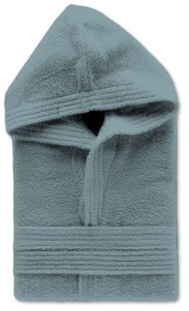 Leonardo Home - accappatoio uomo/donna 100% cotone - accappatoio con Cappuccio in morbida spugna 100% cotone.