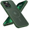 GaoBao Slim iPhone 13 Pro Max Case, Shockproof Translucent Matte Protective Cover, Compatible with MagSafe, Green