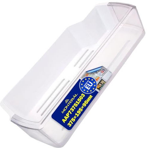 Estante Botellero Frigorifico 375 x 195 x 95 mm con Código Original AAP73751503 para LG - MADE IN EU - Garantía de 10 Años - MONTERAL