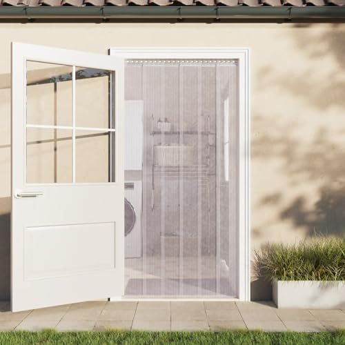 CIADAZ Türvorhang Transparent 300x2,6 mm 10 m PVC, Türvorhang Kälteschutz, Thermofolie Fenster, Kälteschutzvorhang, Thermo Vorhänge Gegen Kälte, Wärmeschutzvorhang Tür 153863