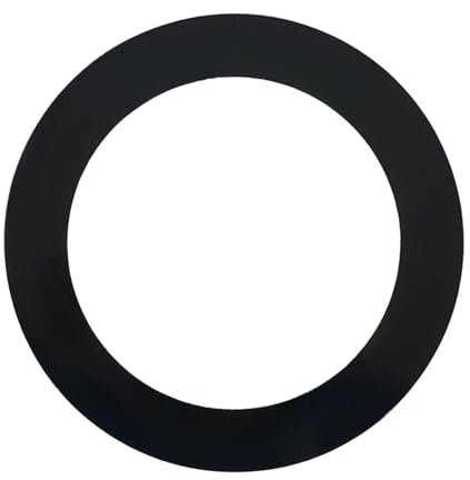 perfeclan Anneau de protection du trou du port inférieur de la grosse caisse, anneau de protection, pratique, robuste, facile à utiliser, protecteur de la peau, Noir