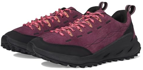 KEEN Women's Jasper Zionic Durable Tread Suede Climbing Approach Style Hiking Shoes, Fig/Lilas, 6 UK