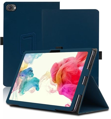 Hülle für HotLight C10 10 Zoll, HotLight C10 Tablet Schutzhülle, Klappständer Schutzhülle mit Stifthalter und Handschlaufe, Umfassender Schutz. (Blau)