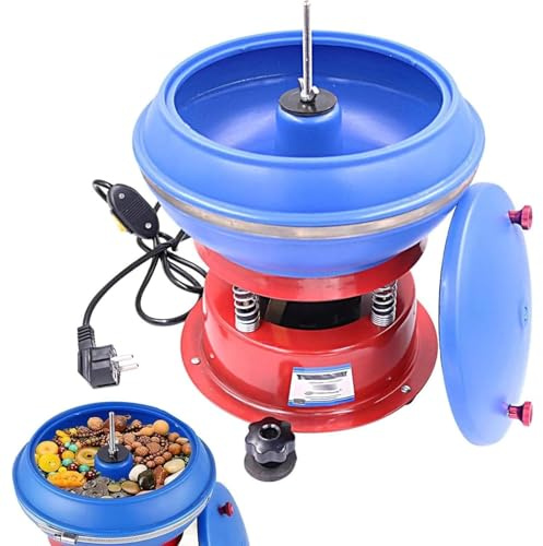 Vibratory Tumbler Polisher, Vibrating Polishing Drum, Professional Rock Tumbler Kit, Vibration Polishing Machine, For Grinding and Polishing Workpiece Surface, Jewelry Accessories,3.5L/0.92gal