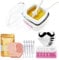 LaWink Nose Wax Kit Ear Hair Removal, Facial Waxing Kit with Mini Portable Heating Wax Warmer, 100g Wax beans, 10 Nose Sticks, 10 Ear Guards, 5 Calming Wipes Quick and Painless