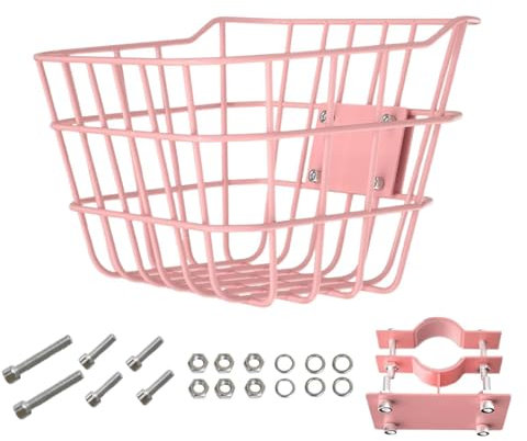 Dickly Kids Bike Cask Front Lenkerhälfte Abnehmbares Easy Montage Accessoires Lagerbehälter Drahtkorb für Dolls mitbringen