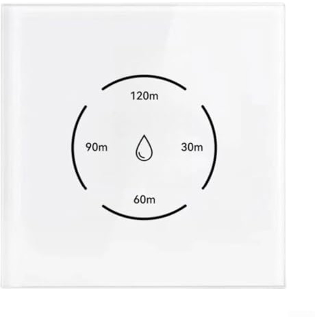 Smarts Immersions Heater Switch, For Tuya WiFi Smart Wall Touch Boiler Control Switch, 40A Water Heater Timer Switches For Alexa, For Smart Life APP(White)