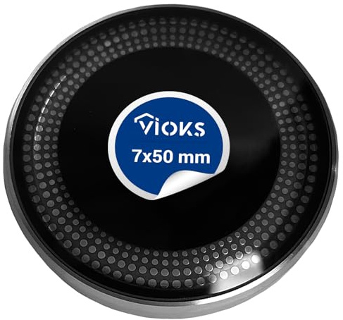 VIOKS Twistpad Drehknopf Ersatz für Neff 00636297 10006978 Drehscheibe - Sensorbedienung Knebel Magnet Einknopf-Bedienung Drehgriff Regler TippPad mit Leuchtring für Sensorbetrieb auf Kochfeld Herd