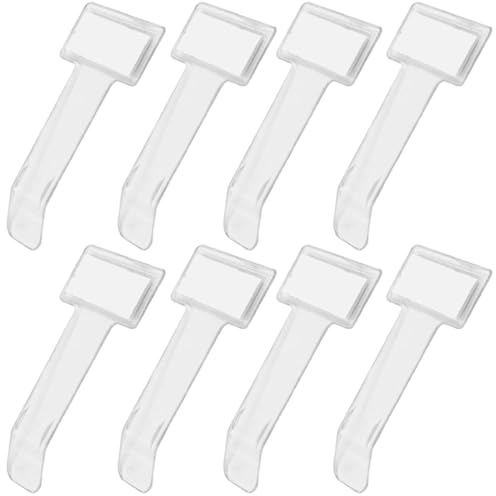 MUNZE 8 Stück Elektronische Parkscheibe Transparent Selbstklebend - Auto Halter Clip Für Parkschein Standardgröße