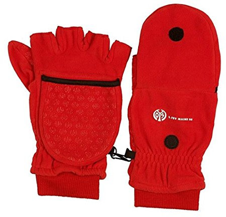 1. FSV Mainz 05 Klapphandschuh Fleece rot Handschuhe, Gloves, guantes, gants (128)
