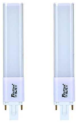 FExYinz MEHRWEG 2er-Pack 6,5 Zoll CRI 90 5 Jahre Garantie G23 LED-Lampe 6 Watt Natürliches Weiß 4000K 600 Lumen PLS Lampe CFL Kompakte LED Leuchtstoffröhre