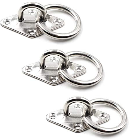 SeeRaphee Anclaje para Montaje en Pared de Techo Ancla Resistente Acero Inoxidable 304 1/4 6mm (3 Pezzi)
