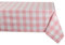 DII Buffalo Check Collection Klassische Tischdecke mit Bauernhaus-Motiv, Baumwolle, pink/weiß, 52 x 52 (Square)