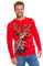 U LOOK UGLY TODAY Hässlicher Weihnachtspullover, Unisex Lustiger Chunky Fair Isle Gestrickter Festlicher Pullover für Party Der Stil Standard-Blau XXL