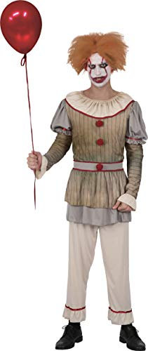 Ciao - Horror Creepy Clown costume travestimento uomo adulto (Taglia unica)