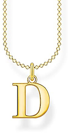 THOMAS SABO Halskette Buchstabe D vergoldetes Silber KE2013-413-39